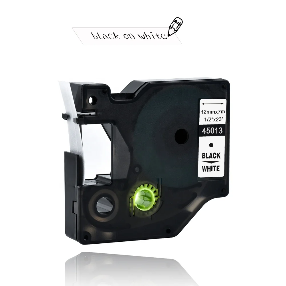Совместимый с dymo D1 12 мм ленты 45010 45013 40910 40913 43613 43610 кассета лент для Dymo label manager LM 160 280