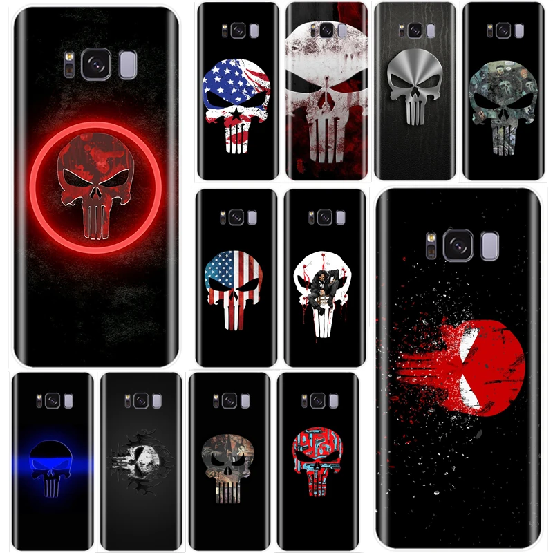 Классный чехол для телефона из ТПУ с черепом Samsung Galaxy S6 S7 S8 S9 S10 PLUS S6EDGE S7EDGE NOTE8 9 S10LITE