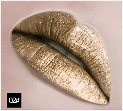 02 Pudaier блеск для губ мерцающий блеск долговечная жидкая помада водостойкая золотисто-фиолетовая пигментная Помада для губ для женщин Макияж губ - Цвет: 02