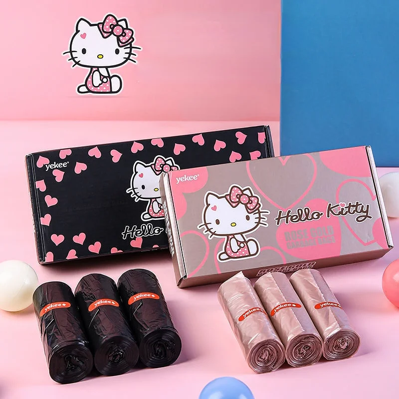 Takara Tomy Hello Kitty Household Disposable Large Thickened Kitchen and Toilet Garbage Bag Roll disposable toilet cleaning brush