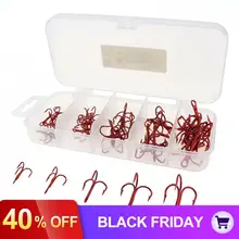 50 шт./лот 2/4/6/8/10# с высоким содержанием углерода Сталь бронзовых морских рыболовных крючков тройные Крючки рыболовные снасти