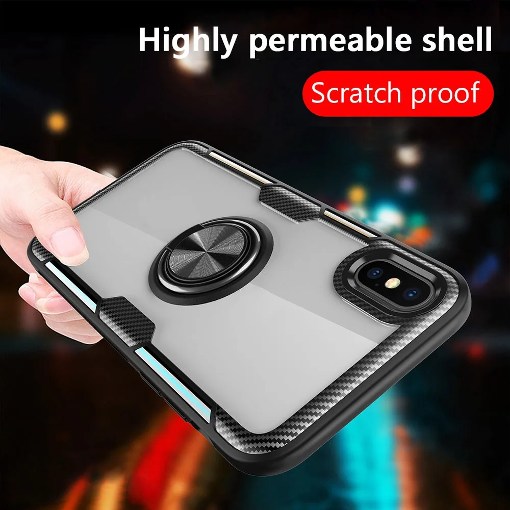 

KISSCASE Original Case For iPhone 11Pro MAX XR 7 XS MAX 8 6 6S Shockproof Ring Phone Case For iPhone X XS 6 6S 7 8 Plus 11 Coque