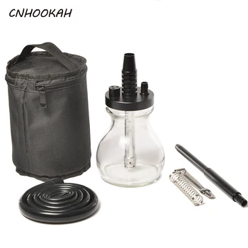 

CNHOOKAH Canvas Hookah Bag Arab shisha KTV Bar cachimba Glass Base Hookahs Silica Gel Bowl narguilé Stainless Steel Clip nargile