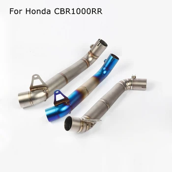 For Honda CBR1000 Motorcycle Exhaust System Mid Link Connect Pipe 60MM Stainless Steel Titanium