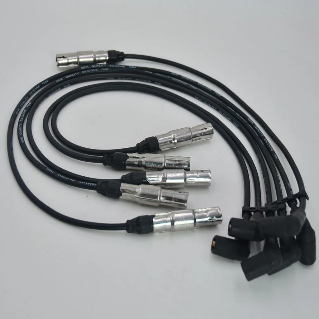 6 x 12v Ignition Spark Plug Wire Kit Fit for Volkswagen Golf 1999-2002 2.8L