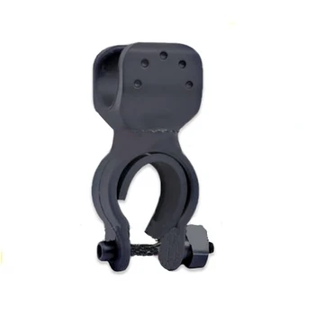

20.5cm Bike Bicycle LED Flashlight Torch Handle Holder Mount Clip With Adhesive Strap Black