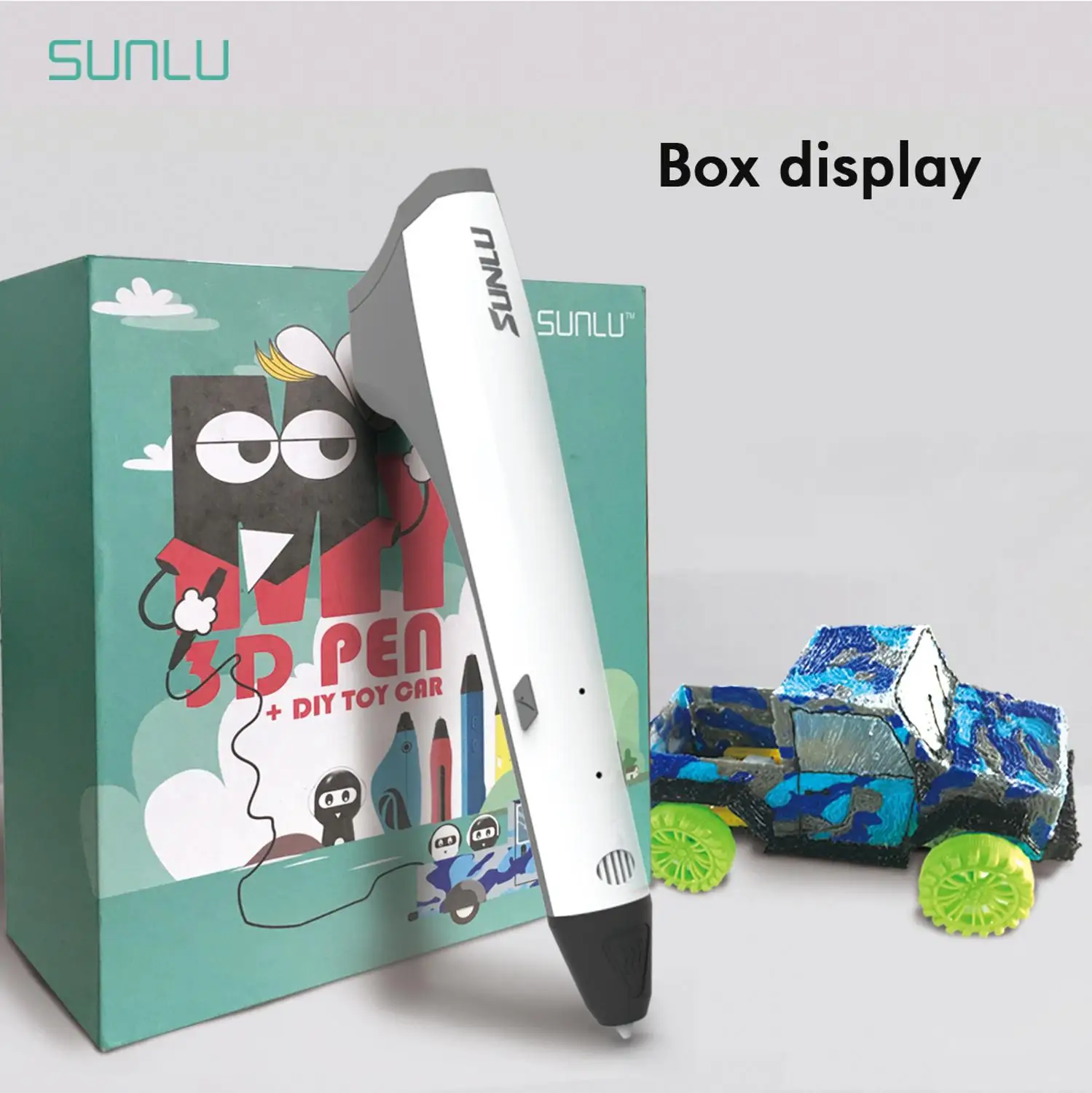 SUNLU 3D Ручка USB 3d Ручка Sunlu M1 DIY Подарочная коробка с автомобильными аксессуарами 3D ручка подарок на день рождения