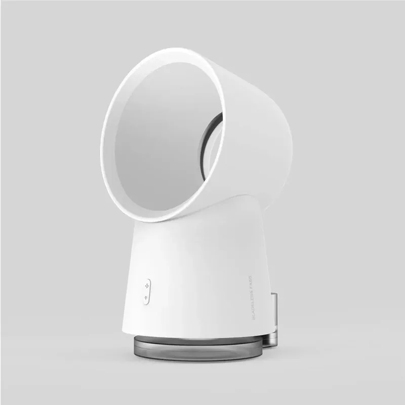 Xiaomi Youpin Happy Life, мини вентилятор охлаждения, портативный, Usb, беспламенный, настольный, 3 в 1, вентилятор, увлажнитель воздуха, светодиодный светильник, USB, вентилятор для улицы - Цвет: White