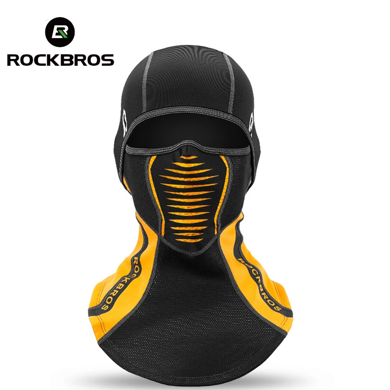 ROCKBROS зимняя велосипедная маска для лица мужчин и женщин теплая флисовая