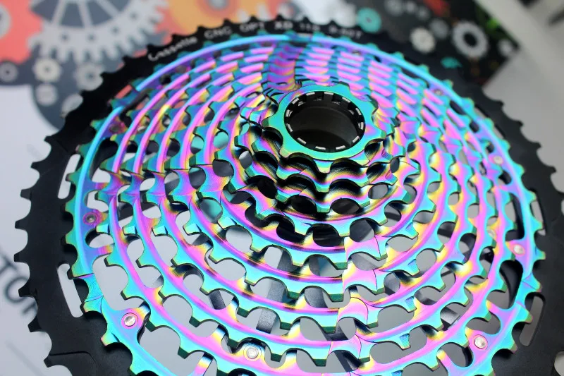 Новая цветная кассета MTB 11 скоростей 9-50T Ultimate XD Радужная 375 г Ультралегкая s 1299 k7 |