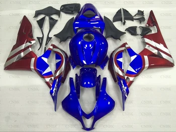 

Fairing for CBR 600RR 2007 for Honda CBR600RR Plastic Fairings 2007 CBR600 RR Motorcycle Fairing 2007 - 2008 Blue Red Star