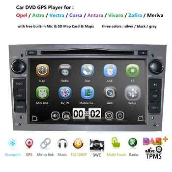 

7 Inch Double 2 Din Car DVD PlayerFor OPEL Astra Meriva Vectra Antara Zafira Corsa Vauxhall Free Map