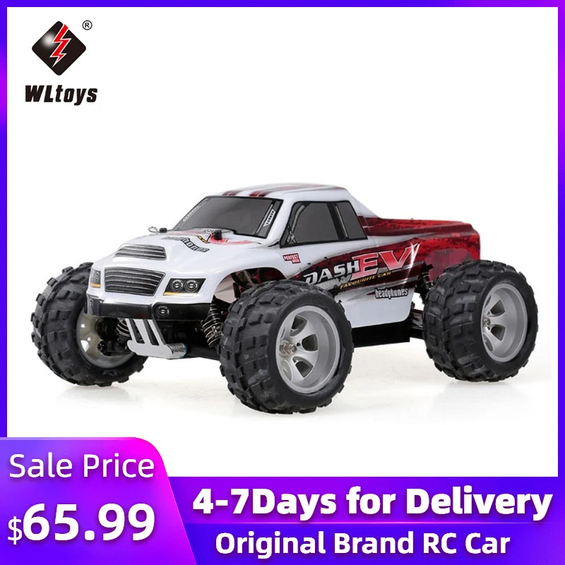 WLtoys Радиоуправляемый автомобиль A979 B 70 км/ч высокоскоростной гоночный 1/18 2 4G 4WD Big