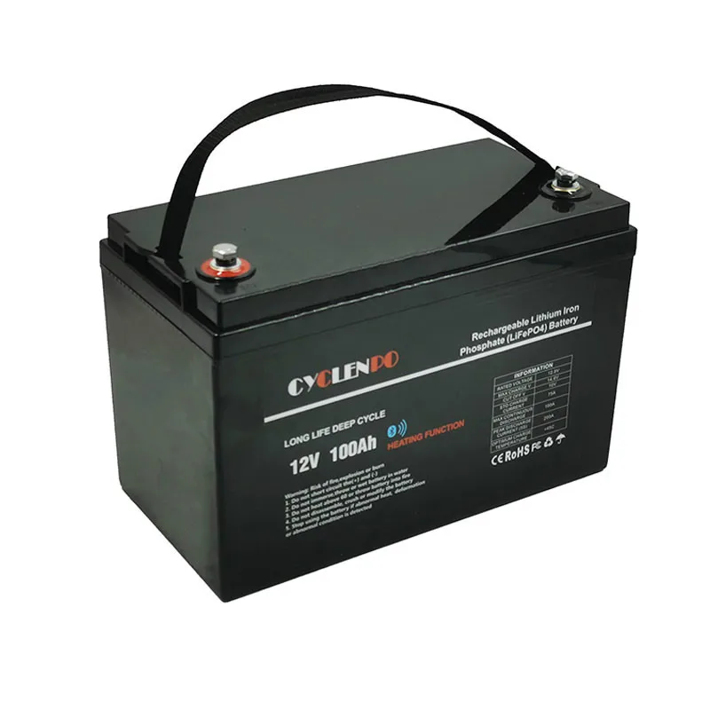 

With bluetooth and heated function 12v lithium ion lifepo4 battery 12v 100ah litium batteries