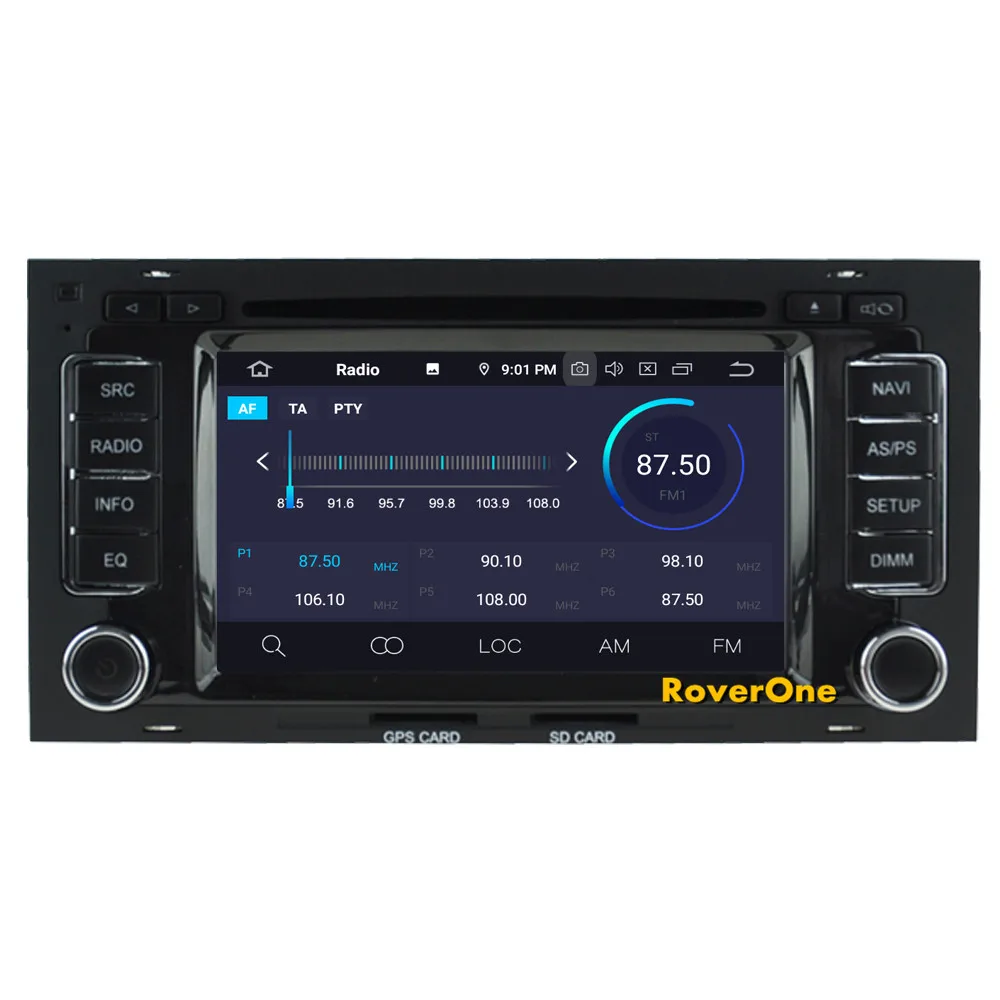 Perfect RoverOne Car Multimedia Player For Volkswagen Touareg T5 Multivan Android 9.0 Octa Core Radio DVD GPS Navigation Stereo Media 7