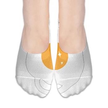 

Versiﾳn Japonesa De Harajuku Lindo Gato Huevo Escalfado Ocio Creativo sock