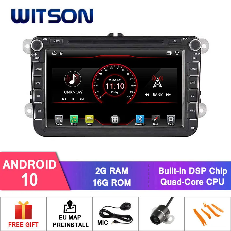 Автомобильный радиоприемник WITSON Android 10 для VOLKSWAGEN SERIES (новая версия) CADDY AMAROK SEAT LEON