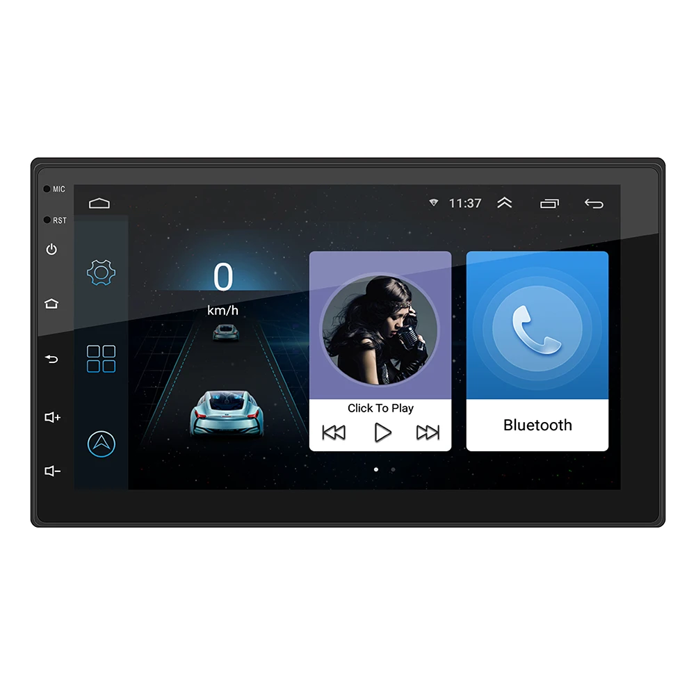 Leadfan 2din " hd-навигатор для автомобиля Android 8,1 Автомобильный мультимедийный плеер с gps-навигатором wifi ISO Android Mirrorlink 2Din для универсального автомобиля стерео