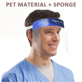 

Office Work Transparent Full Face Masks Splash-proof Face Shield Eyes Mouth Muffle Outdoor Dust-proof Anti-haze Protective Cover
