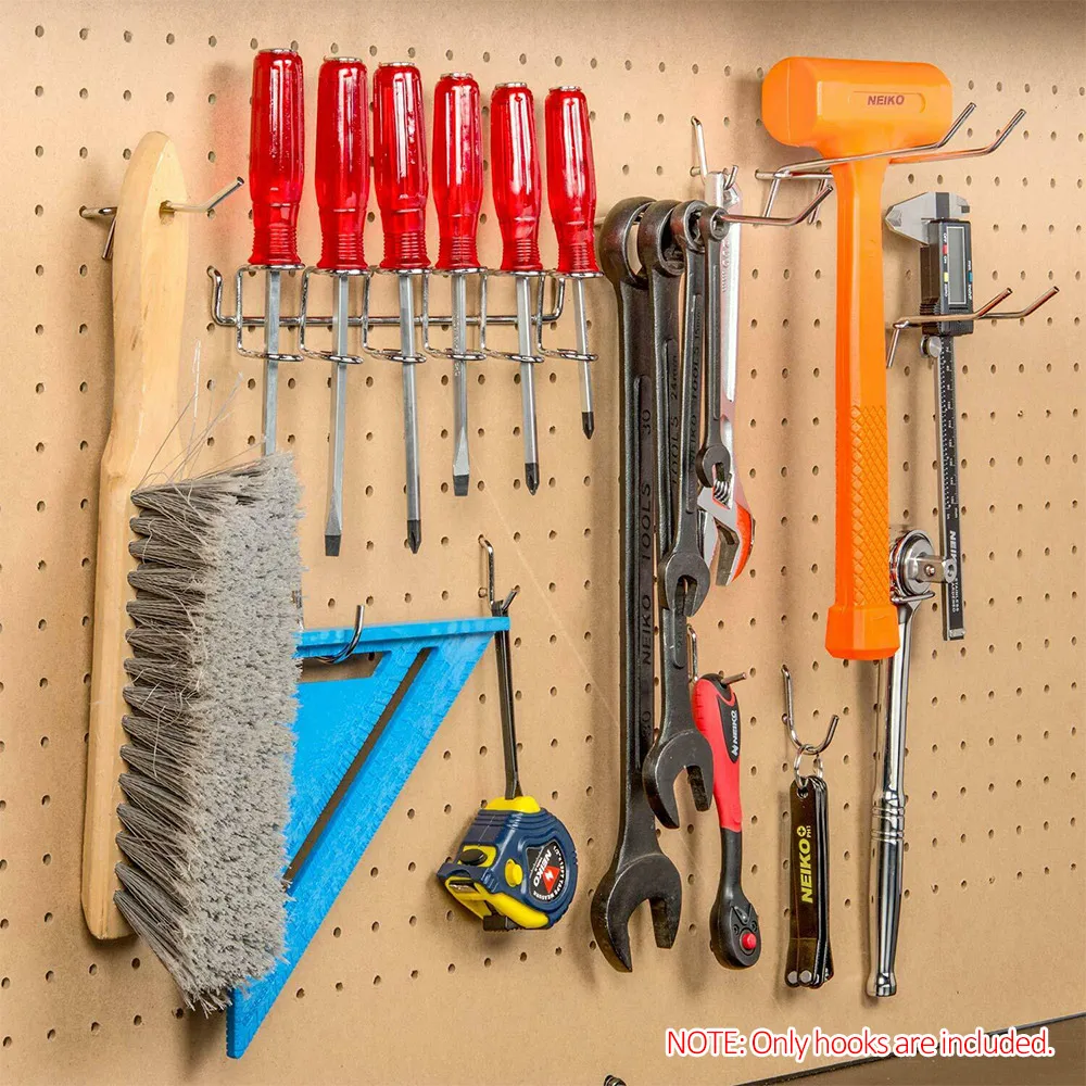 50 шт. крючков для Pegboard, ассортимент, набор, перфорированные доски для Peg, инструменты для организации, промышленное оборудование, органайзер, набор аксессуаров