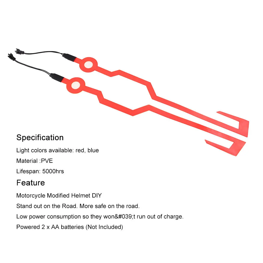Перекрестная граница Горячая мотоциклетный шлем светящаяся полоса-клейкая настраиваемая украшение шлема El холодный свет Автомобильная световая полоса