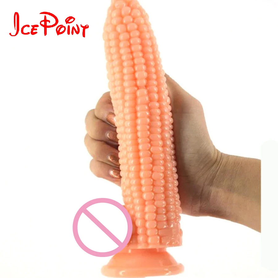 ICEPOINT Big Dildo Vegetable Corn Dildo With Suction Cup Sex Toys For Women Big Anal Plug Flirting Masturbation Product Sex Shop