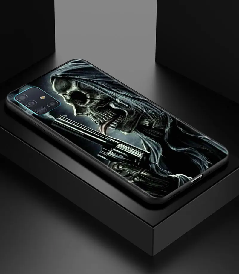 Grim Reaper Skull Skeleton Soft Phone Case Cover