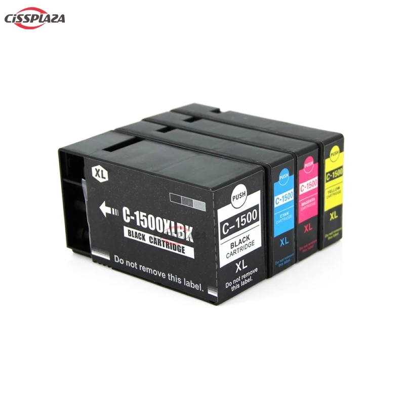 Картридж CISSPLAZA для Canon MAXIFY MB2050 MB2000 MB2300 MB2350 MB2750 PGI 1500 PGI1500 XL 4 цвета совместимый