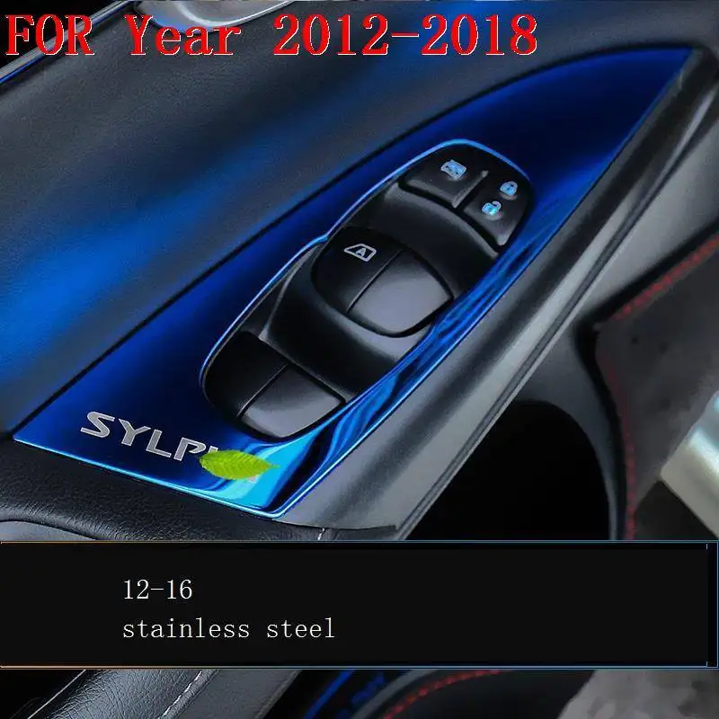 Automovil хромированная приборная панель, система управления, интерьер, лиха, стикер, Полоска, автомобильный Стайлинг 12 13 14 15 16 17 18 для Nissan Sylphy