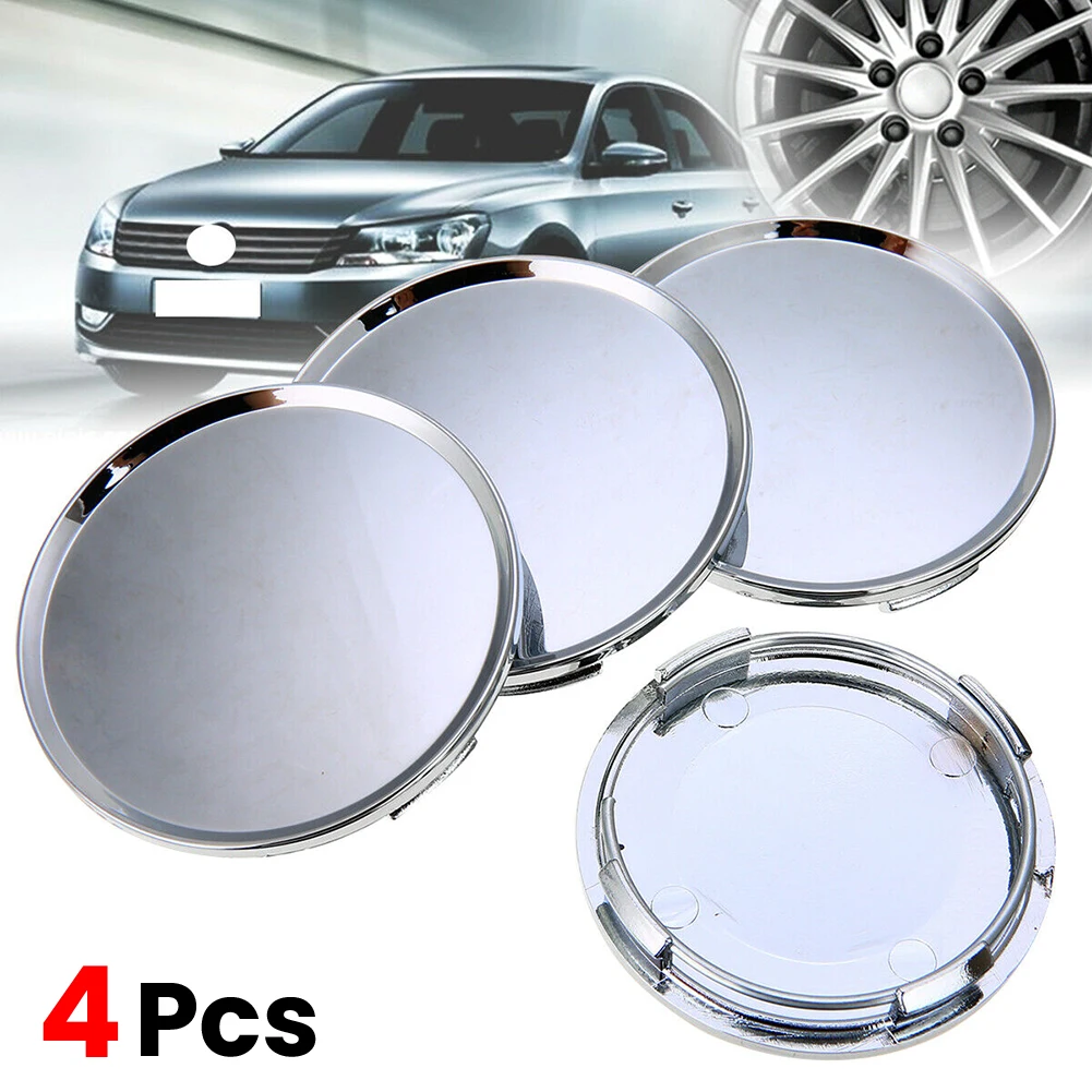 

4pcs/set 63mm Universal Car Vehicle Wheel Silver Center Hub Cap Cover Auto Wheel Hub Cover Accessories