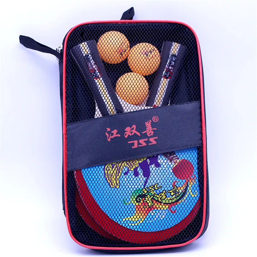 

Double-Sided Anti-Adhesive Packaging Three-ball Table Tennis Racket Ping Pong Paddle Pimples Set Short Long Handle