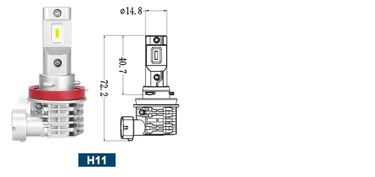 Rockeybright M4 3200LM H4 светодиодный фар H7 H8 H9 H11 Автомобильные фары H4 50 Вт яркий белый H1 9012 светодиодный H7 фар