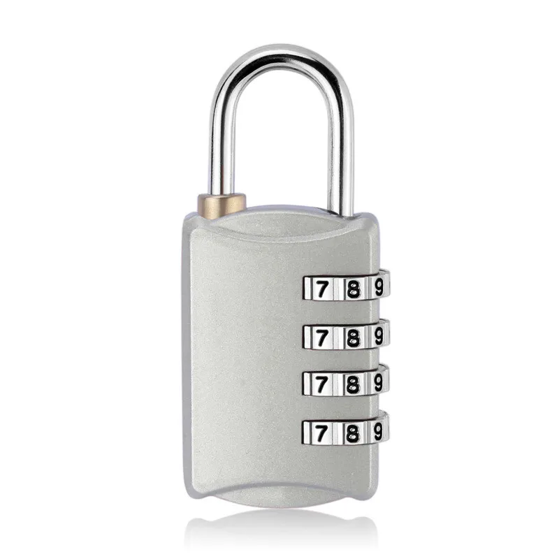 Багажный дорожный замок 4 циферблата значный пароль Замок Комбинация чемодан металлический кодовый замок с паролем забор ящик для хранения замок