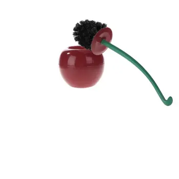 

Funny Cherry Design Toilet Bowl Brush Bathroom Cleaning Tool Holder With Base Toilet Brush Home Cleaner