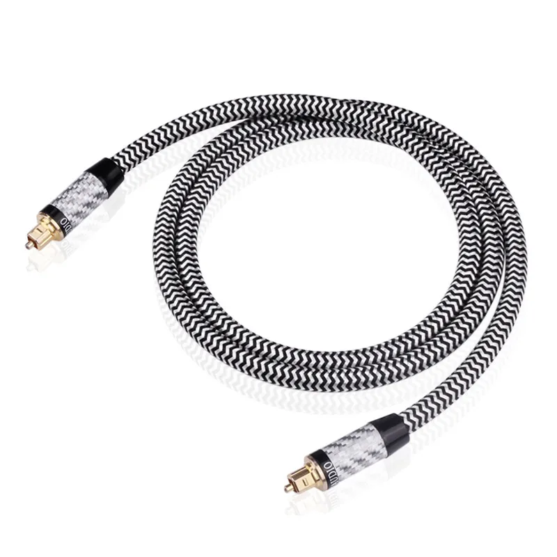 

C-002 Hi-End HiFi Digital Audio Fiber Optical Cable 5.1 DTS Dolby Digital DAC Optical Fiber Cable 5u Gold Plated Plug Cable