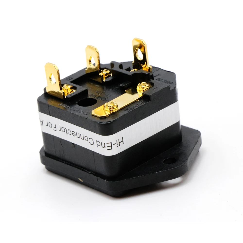Моноаудио IF76G Плавленая IEC розетка/разъем позолоченная розетка питания|iec socket|iec