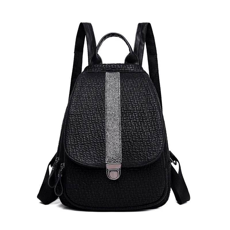 

2019 New Chic Lightweight Spacious Casual Daypacks Soft PU Leather Mini Cute Bag