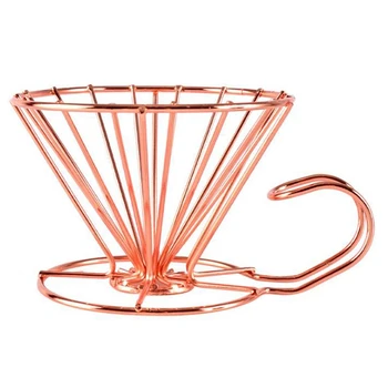 

Coffee Dripper Foldable Filter V60 Style Coffee Drip Filter Cup Portable Reusable Paperless Pour Over