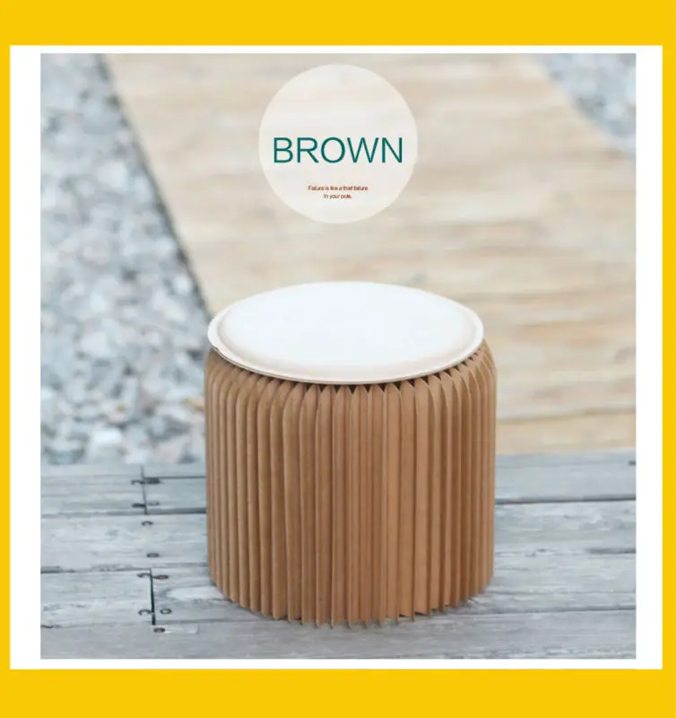 

[Christmas Gift] Creative paper folding stool home living room chairs modern minimalist design coffee casual single chair