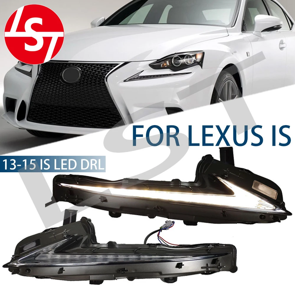 全ての サイドマーカー 乗客右RH LEDデイタイムランニングライトアセンブリフィット2014 2015 LEXUSIS250