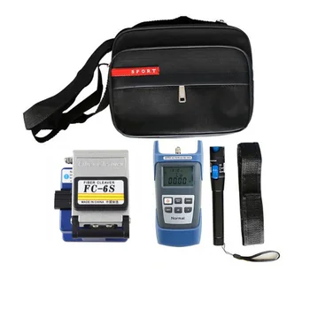 

Ftth fiber optic tool kits with fc 6s , opm power meter and vfl