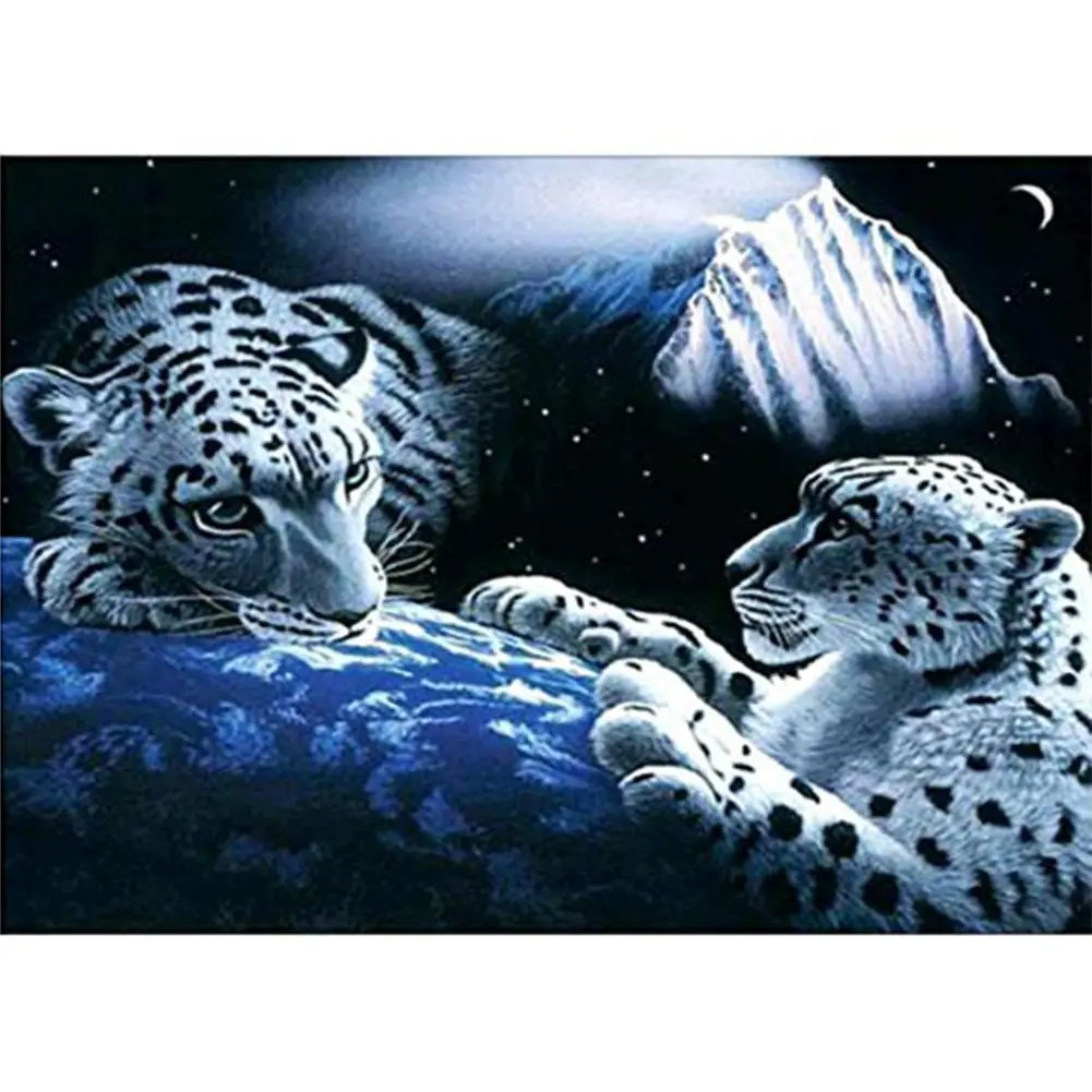 

5D Diamond Painting Embroidery Leopard Embroidery Beautiful for Handmade