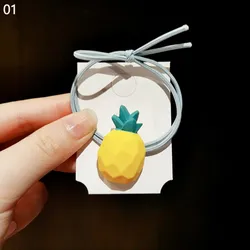 Korean Style Candy Colored Frosted Fruit Hair Bands for Women Girls