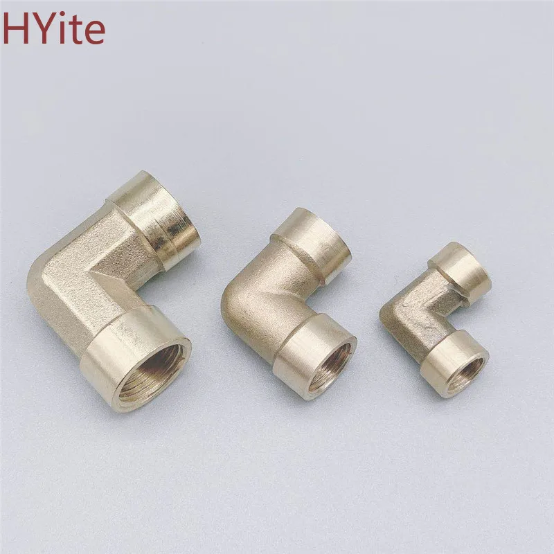 Женский x резьба 1/8 &quot1/4&quot 3/8 &quot1/2&quot 3/4 &quot1&quot 90 градусов латунный колено трубы