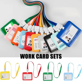 

Double-Sided Transparent Employee Work Card Holder Employee ID Card for ID cards work card Business Card ID Badge Holder