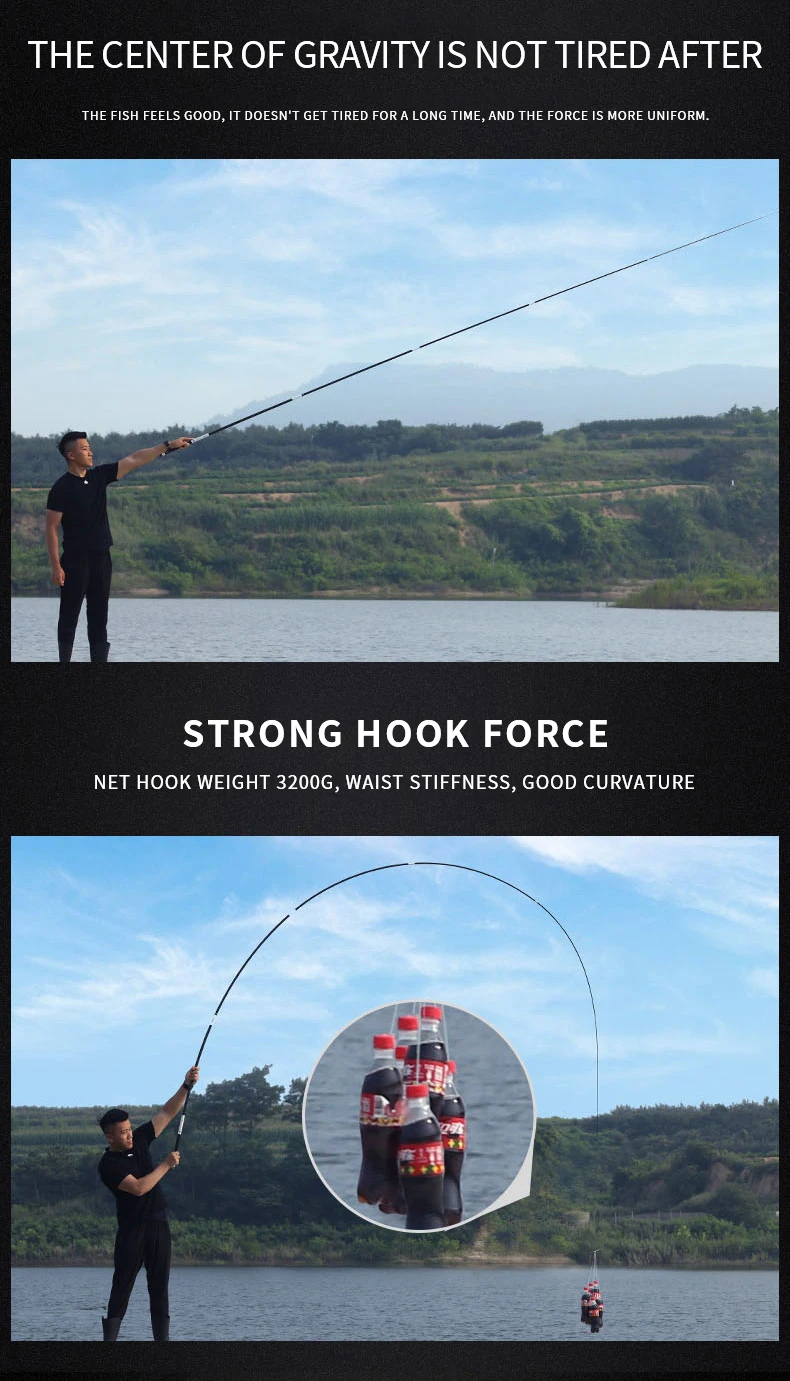 Hastes de Fibra de Carbono Vara de Pesca Lago de Rob Girando Ultraleve Superhard Taiwan Telescópica Mar Rio Multifuncional Rob 6.3m 18 Mar Rio Lago de Rob Multifuncional Girando Rob