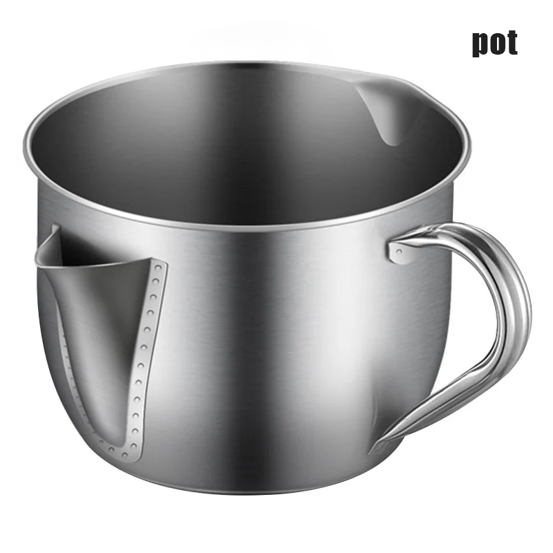 Нержавеющая сталь масляный фильтр суп сепаратор ситечко горшок Кухня кухонная утварь DNJ998 - Color: pot