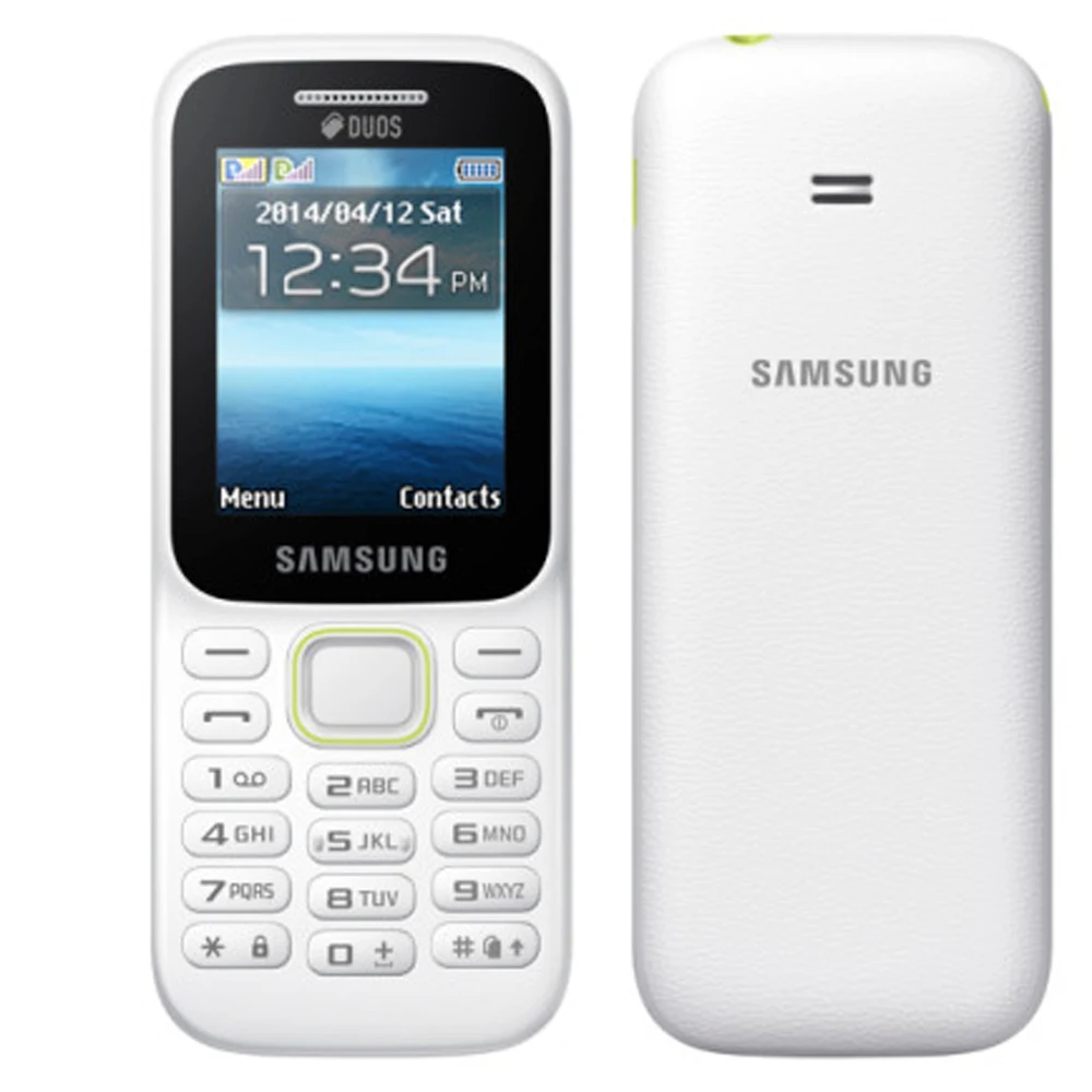 Бывший в употреблении Samsung Guru Music 2 B310E мобильный телефон 2G GSM Две SIM-карты 0 дюйма