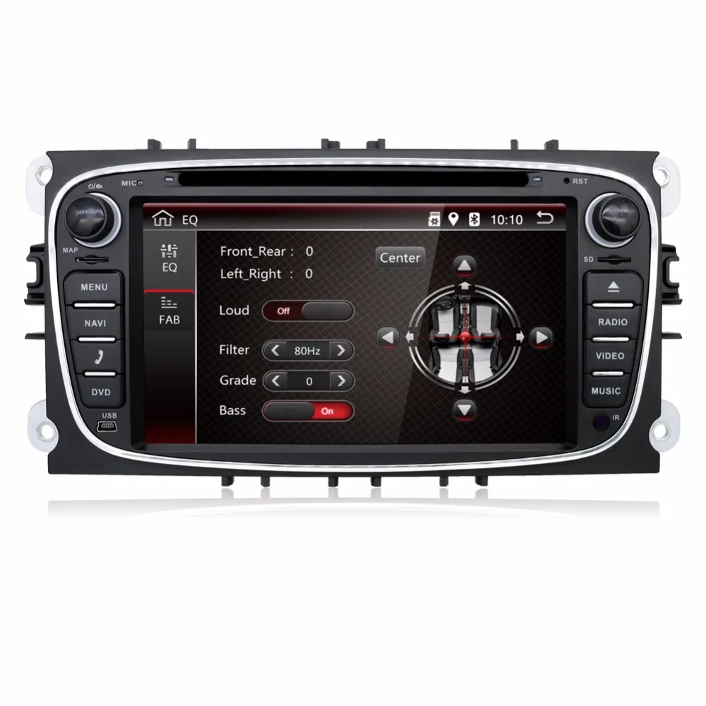 2 Din 7 &quotAndroid 10 0 для FORD FOCUS MONDEO S MAX CONNECT 2008 2011 автомобильное радио 4 ядра аудио