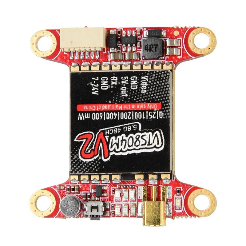 ABKT-PandaRC VT5804M V2 5,8G 0/25/100/200/400/600 мВт переключаемый передатчик FPV Поддержка OSD W/аудио